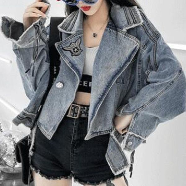 autumn 2021 women cowboy coat fashion korean loose batwing sleeve short jacket splicing long fz2954 women's jackets, Black;brown
autumn 2021 women cowboy coat fashion korean loose batwing sleeve short jacket splicing long fz2954 women's jackets, Black;brown