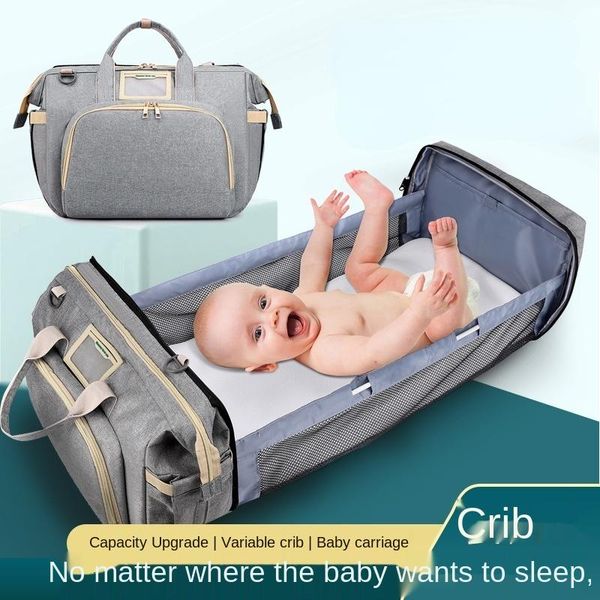 diaper bags fashion mommy bag folding crib mother baby large capacity portable bottle backpack handbag
diaper bags fashion mommy bag folding crib mother baby large capacity portable bottle backpack handbag