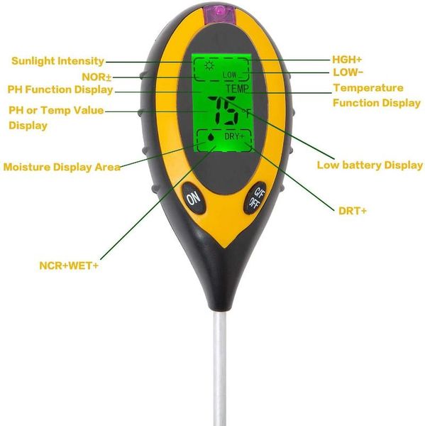 meters 2021 4-in-1 soil test ph moisture meter light temperature tester garden plant flowers monitor tool multi-functional bonsai
meters 2021 4-in-1 soil test ph moisture meter light temperature tester garden plant flowers monitor tool multi-functional bonsai
