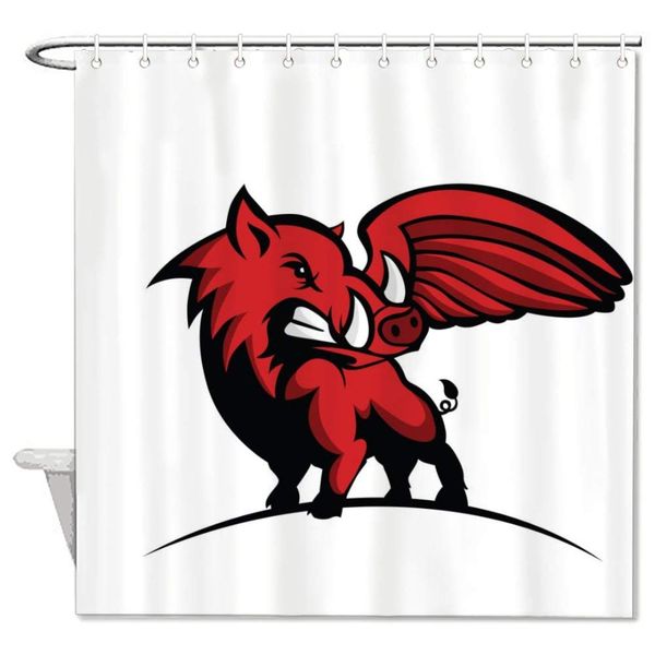 wild hog or boar with wing hower curtain bath decor with hook achine wahable, 72 x 72 inch
wild hog or boar with wing hower curtain bath decor with hook achine wahable, 72 x 72 inch