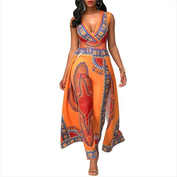 dashiki ethnic african print women jumpsuits v neck sleeveless indie folk overalls elegant orange one piece, Black;white
dashiki ethnic african print women jumpsuits v neck sleeveless indie folk overalls elegant orange one piece, Black;white