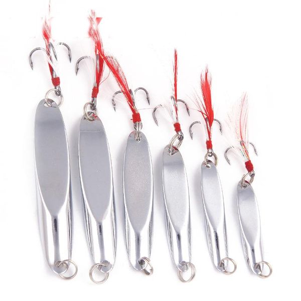 1pc metal spinner spoon fishing lure hard baits sequins noise paillette with feather treble hook tackle accessories hooks
1pc metal spinner spoon fishing lure hard baits sequins noise paillette with feather treble hook tackle accessories hooks