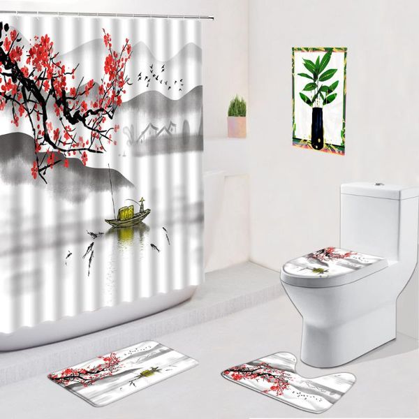 shower curtains red plum blossom curtain chinese style landscape anti-slip home decor bath mat toilet cover pad bathroom carpet flannel
shower curtains red plum blossom curtain chinese style landscape anti-slip home decor bath mat toilet cover pad bathroom carpet flannel