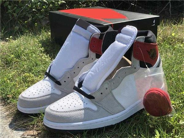 2021 release 1 high og white/black light smoke grey-varsity red men athletic shoes sports sneakers with original box, White;red
2021 release 1 high og white/black light smoke grey-varsity red men athletic shoes sports sneakers with original box, White;red