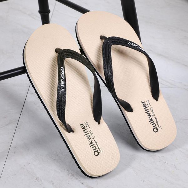 summer men slippers outdoor non-slip beach shoes quick dry flat flip-flop trend wild wear personalized pinch cool sandals soft, Black
summer men slippers outdoor non-slip beach shoes quick dry flat flip-flop trend wild wear personalized pinch cool sandals soft, Black