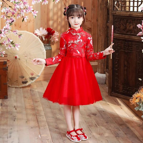 sweet chinese girl embroidery cheongsam princess ball gown dress baby flower kids year gift party evening ethnic clothing, Red
sweet chinese girl embroidery cheongsam princess ball gown dress baby flower kids year gift party evening ethnic clothing, Red