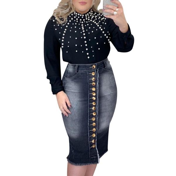 plus size t-shirt sale pearl beading elegant for women 2021 autumn long sleeve elasticity bottoming slim knit pullover tee, Black
plus size t-shirt sale pearl beading elegant for women 2021 autumn long sleeve elasticity bottoming slim knit pullover tee, Black