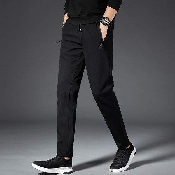 design casual brand men thin trousers straight elastic waist trouser business classics pants pantalones hombre men's, Black
design casual brand men thin trousers straight elastic waist trouser business classics pants pantalones hombre men's, Black