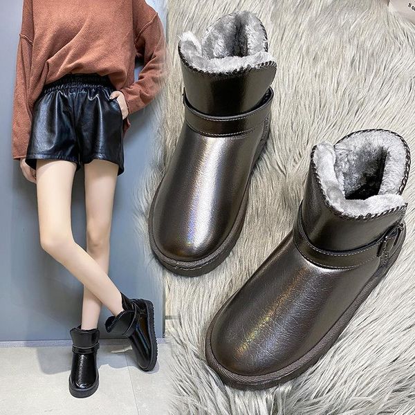 boots pu leather black women ankle short plush flats winter platform shoes for woman botas female mujer
boots pu leather black women ankle short plush flats winter platform shoes for woman botas female mujer