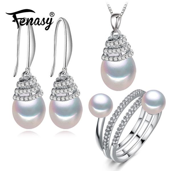 sterling silver jewelry sets natural pearl drop earrings necklace wedding pendant necklaces for women party ring set bracelet, &, Black
sterling silver jewelry sets natural pearl drop earrings necklace wedding pendant necklaces for women party ring set bracelet, &, Black