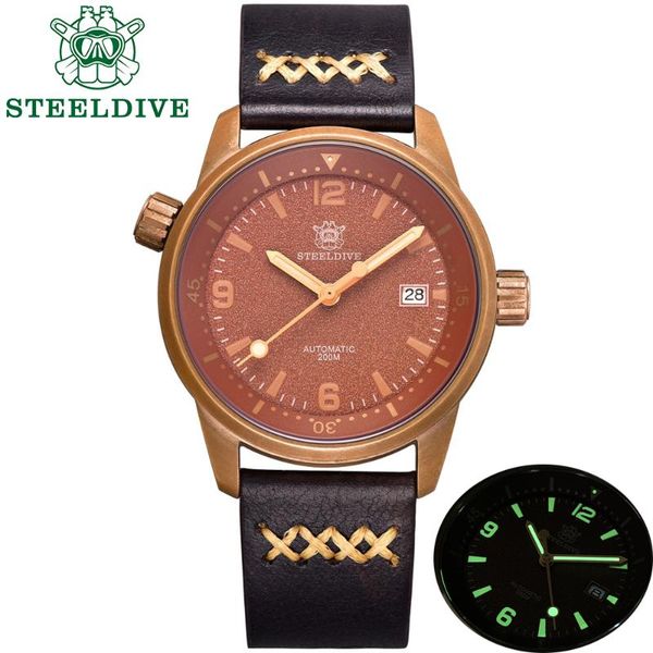 wristwatches steeldive 1949s cusn8 bronze watch automatic diver 200m sapphire crystal steel dive watches men, Slivery;brown
wristwatches steeldive 1949s cusn8 bronze watch automatic diver 200m sapphire crystal steel dive watches men, Slivery;brown