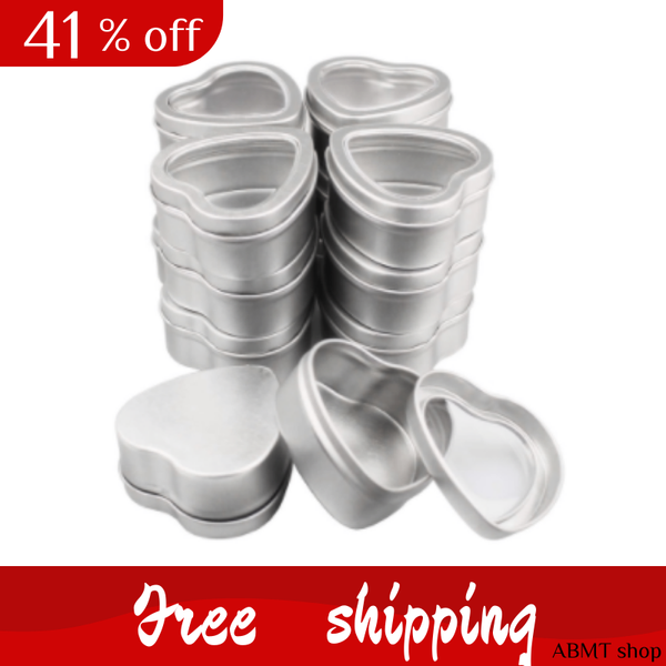 20pcs empty heart shaped silver metal tins with window for candle making, candies, gifts & treasures gift wrap
20pcs empty heart shaped silver metal tins with window for candle making, candies, gifts & treasures gift wrap