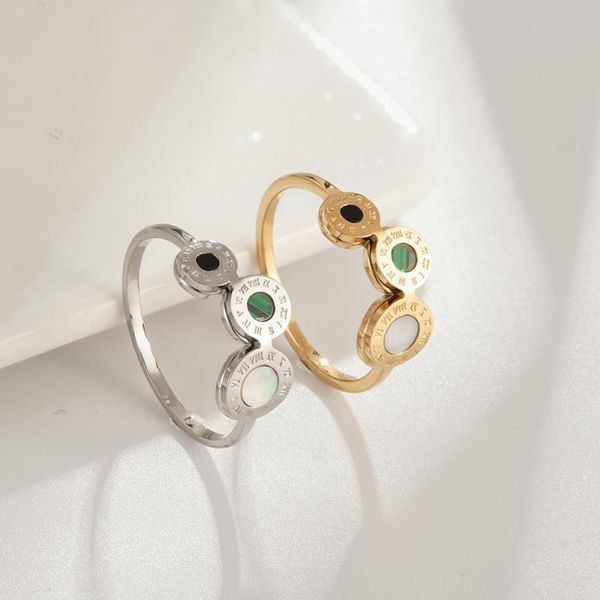 cluster rings fashion simple roman numends malachite ring stainless steel rose gold color finger jewelry for women gift drop, Golden;silver
cluster rings fashion simple roman numends malachite ring stainless steel rose gold color finger jewelry for women gift drop, Golden;silver
