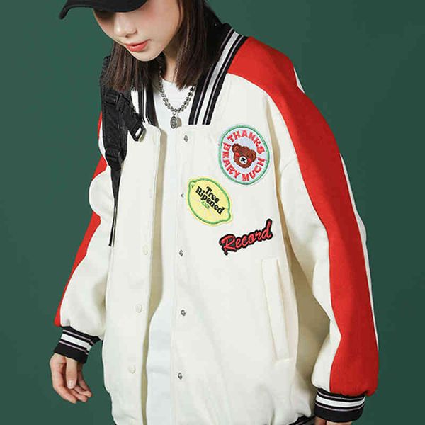 women's jackets ins autumn released baseball jacket for woman streetwear bomber varsity oversize harajuku uniform s 2foo, Black;brown
women's jackets ins autumn released baseball jacket for woman streetwear bomber varsity oversize harajuku uniform s 2foo, Black;brown