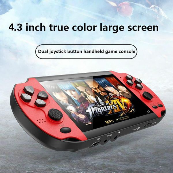 handheld game console nostalgic 4.3 inch hd large screen 8g double-rocker x7 classic retro mini mp5 video portable players
handheld game console nostalgic 4.3 inch hd large screen 8g double-rocker x7 classic retro mini mp5 video portable players