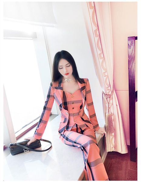 women's two piece pants spring and autumn office lady fashion casual brand female women girls long sleeve coat suits sets clothing, White
women's two piece pants spring and autumn office lady fashion casual brand female women girls long sleeve coat suits sets clothing, White
