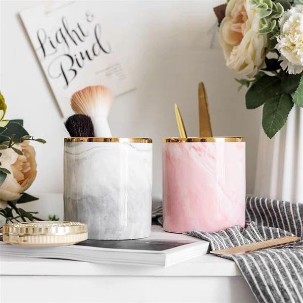 storage bottles & jars 1 pcs marble cosmetic make-up brush box desk organizer makeup nail polish holder make up tools pen rack
storage bottles & jars 1 pcs marble cosmetic make-up brush box desk organizer makeup nail polish holder make up tools pen rack