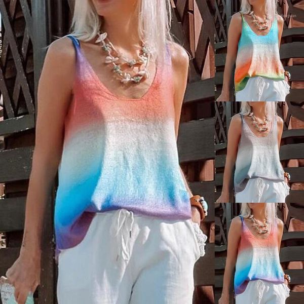 women's t-shirt womens sleeveless vest tanks fashion rainbow print t shirts beach tee plus size 2021 summer women o neck, White
women's t-shirt womens sleeveless vest tanks fashion rainbow print t shirts beach tee plus size 2021 summer women o neck, White