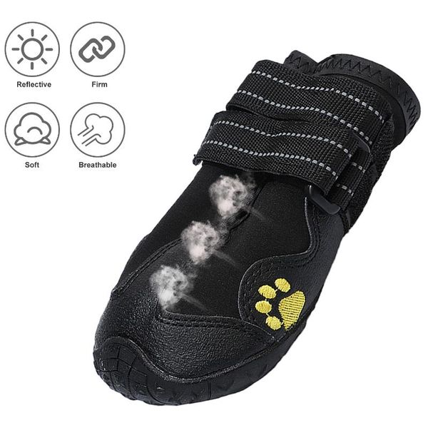 dog apparel outdoor pet shoes boots waterproof for dogs with reflective velcros rugged anti-slip sole protectors 4 pcs
dog apparel outdoor pet shoes boots waterproof for dogs with reflective velcros rugged anti-slip sole protectors 4 pcs