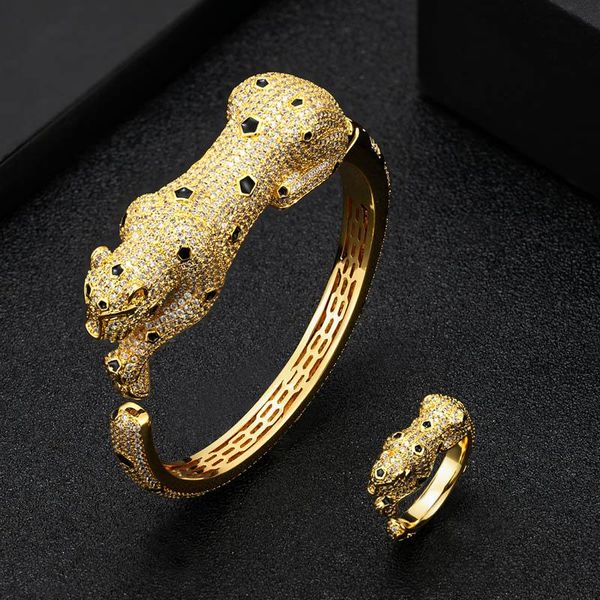 earrings & necklace zlxgirl jewelry arrival leopard shape animal men's bangle with ring sets full round mirco paved zirconia bracelet, Silver
earrings & necklace zlxgirl jewelry arrival leopard shape animal men's bangle with ring sets full round mirco paved zirconia bracelet, Silver