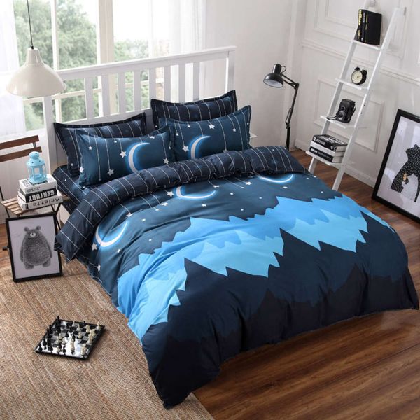 bedding cartoon three or four sets of aloe cotton imitation student dormitory sheet quilt cover