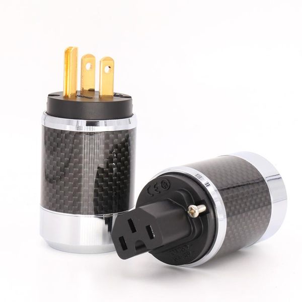 smart power plugs one pair brass 24k gold plated us plug carbon fiber body metal chassis connector
smart power plugs one pair brass 24k gold plated us plug carbon fiber body metal chassis connector