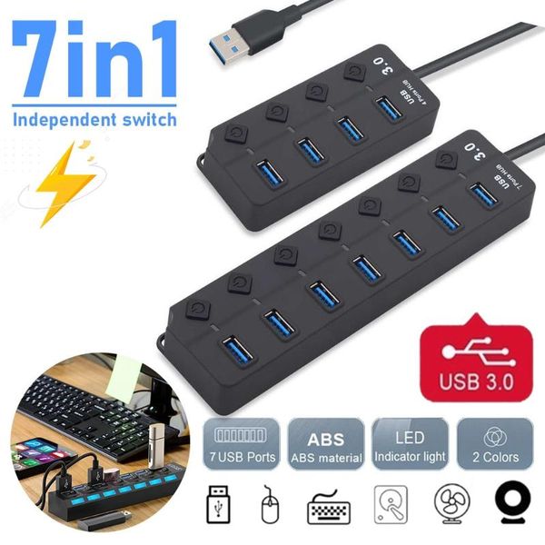 hubs usb 3.0 hub high speed 4/7 port splitter on/off switch for pc computer laptop
hubs usb 3.0 hub high speed 4/7 port splitter on/off switch for pc computer laptop