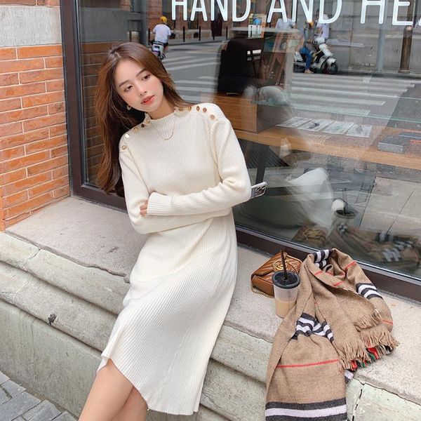 casual dresses women thicken knitted dress fall winter elegant vacation robe femme pullover sweater office lady vestidos chic, Black;gray
casual dresses women thicken knitted dress fall winter elegant vacation robe femme pullover sweater office lady vestidos chic, Black;gray