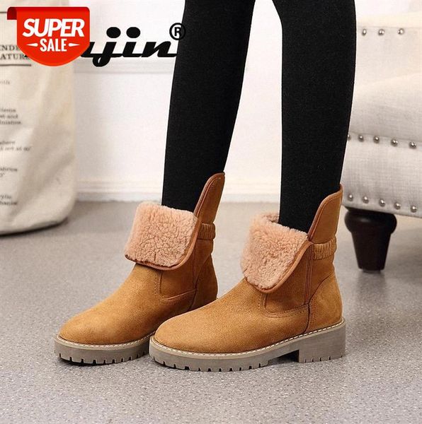 fujin mid calf snow boots suede leather soft warm fashion ankle boots turn over edge plush inside comfortable breathable shoes #in1r
fujin mid calf snow boots suede leather soft warm fashion ankle boots turn over edge plush inside comfortable breathable shoes #in1r
