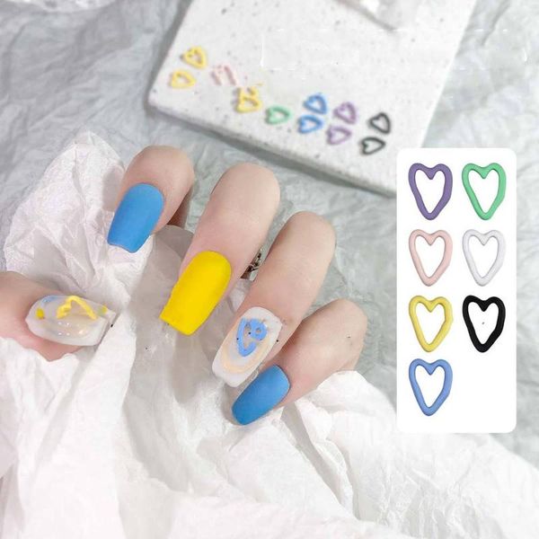 nail art decorations hollow love heart shaped jewelry 3d japanese frosted girl small fresh metal diy decoration accessories, Silver;gold
nail art decorations hollow love heart shaped jewelry 3d japanese frosted girl small fresh metal diy decoration accessories, Silver;gold