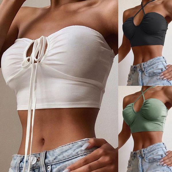 women's tanks & camis front tie boob tube crop shirt ladies summer beach bandeau vest cami wrapped chest wireless posture supp, White
women's tanks & camis front tie boob tube crop shirt ladies summer beach bandeau vest cami wrapped chest wireless posture supp, White