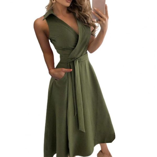 casual dresses s women dress solid color large hem sleeveless deep v neck belt long for party, Black;gray
casual dresses s women dress solid color large hem sleeveless deep v neck belt long for party, Black;gray