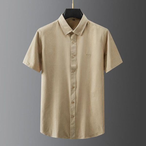 men's casual shirts summer 2021 plus size business solid color versatile short sleeve shirt, White;black
men's casual shirts summer 2021 plus size business solid color versatile short sleeve shirt, White;black