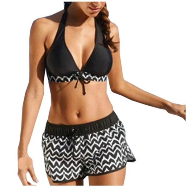 women's swimwear womens padded push-up bra bikini set 2021 fashion women printing beach tankini party flat angle split swimsuit, White;black
women's swimwear womens padded push-up bra bikini set 2021 fashion women printing beach tankini party flat angle split swimsuit, White;black