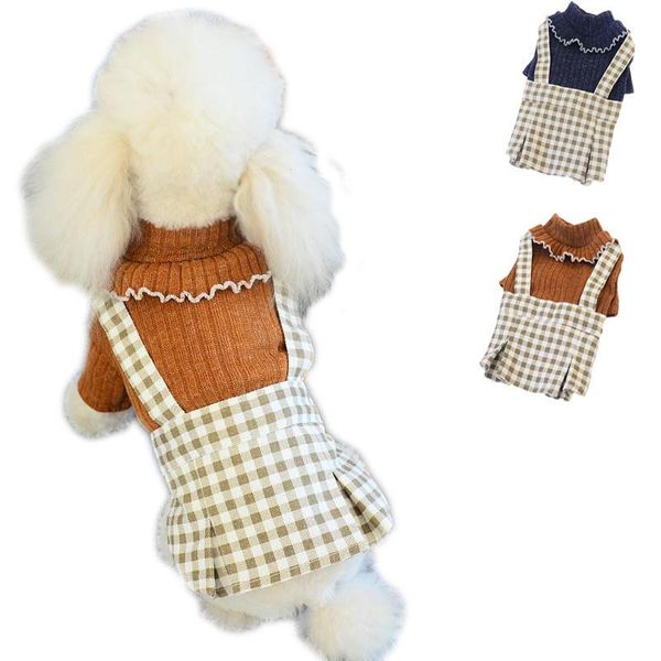dog apparel small dress plaid straps skirt o-neck lace collar spring autumn warm coat for dogs chihuahua one-step pug
dog apparel small dress plaid straps skirt o-neck lace collar spring autumn warm coat for dogs chihuahua one-step pug