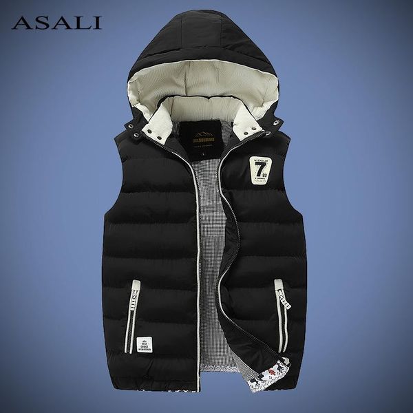 men's vests casual vest men autumn winter jackets thick man sleeveless coats male warm cotton-padded waistcoat gilet veste hommes, Black;white
men's vests casual vest men autumn winter jackets thick man sleeveless coats male warm cotton-padded waistcoat gilet veste hommes, Black;white