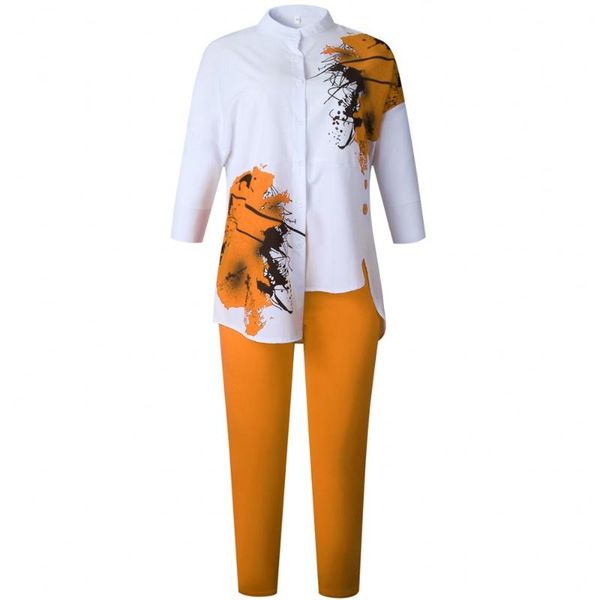 women's two piece pants 3xl plus size women print sets white shirts and lady fashion irregular split casual suits afican autumn set
women's two piece pants 3xl plus size women print sets white shirts and lady fashion irregular split casual suits afican autumn set
