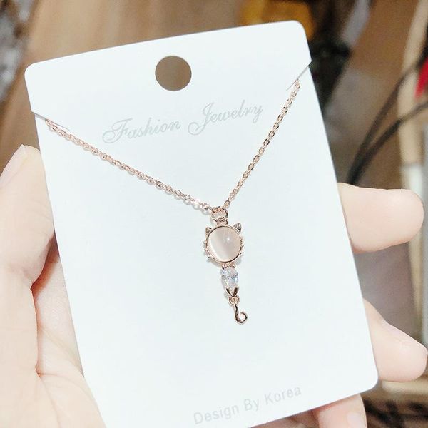 chains botu 2021 fashion pendant creative pink crystal rose gold cute animal shape necklace for women, Silver
chains botu 2021 fashion pendant creative pink crystal rose gold cute animal shape necklace for women, Silver