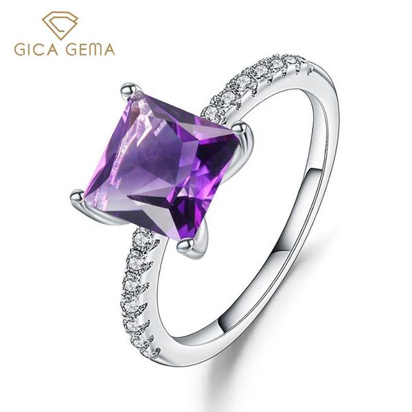 cluster rings gica gema 925 sterling silver for women purple square natural amethyst gemstone wedding engagement lady fine jewelry, Golden;silver
cluster rings gica gema 925 sterling silver for women purple square natural amethyst gemstone wedding engagement lady fine jewelry, Golden;silver