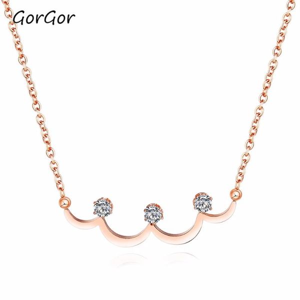gorgor korean style personality design mori rose gold plated titanium steel simple zircon women jewelry necklace 1537 pendant necklaces, Silver
gorgor korean style personality design mori rose gold plated titanium steel simple zircon women jewelry necklace 1537 pendant necklaces, Silver