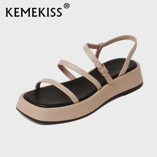 sandals kemekiss size 33-40 women real leather shoes platform buckle strap cacual fashion outdoor daily summer ladies footwear, Black
sandals kemekiss size 33-40 women real leather shoes platform buckle strap cacual fashion outdoor daily summer ladies footwear, Black