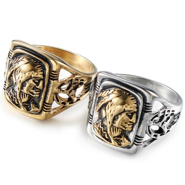wedding rings vintage stainless steel men punk european and american retro head ring titanium jewelry male human finger fashion, Slivery;golden
wedding rings vintage stainless steel men punk european and american retro head ring titanium jewelry male human finger fashion, Slivery;golden