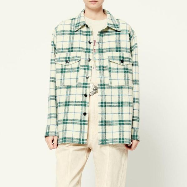 women's wool & blends green woolen coat turn-down collar long sleeve single breasted loose female jacket with pockets 2021 early autumn, Black
women's wool & blends green woolen coat turn-down collar long sleeve single breasted loose female jacket with pockets 2021 early autumn, Black