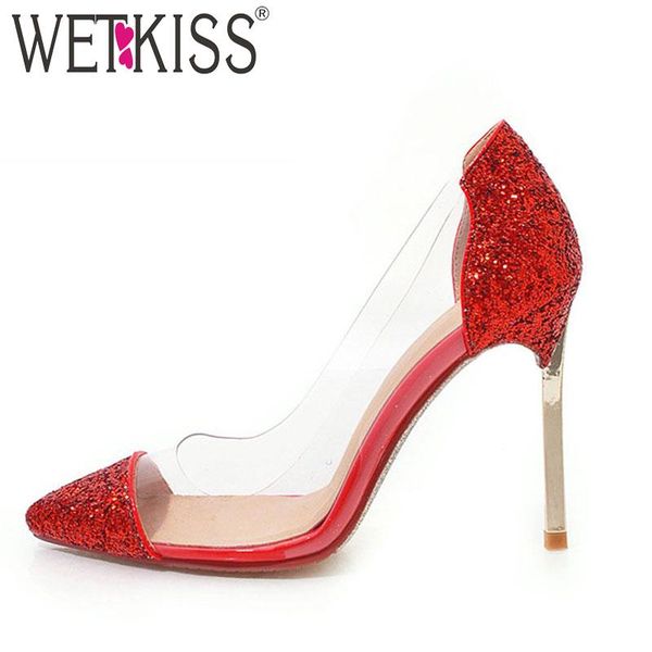thin high heels pumps women pointed toe footwear transparent pvc shoes female sequined party bling woman 2021 dress, Black
thin high heels pumps women pointed toe footwear transparent pvc shoes female sequined party bling woman 2021 dress, Black