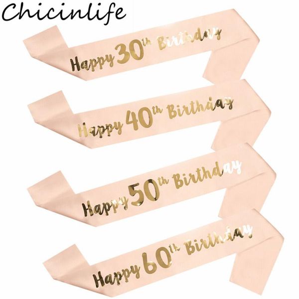 party decoration chicinlife 1pcs 16 18 21 30 40 50 60 year old satin sash happy birthday anniversary woman 30th supplies
party decoration chicinlife 1pcs 16 18 21 30 40 50 60 year old satin sash happy birthday anniversary woman 30th supplies