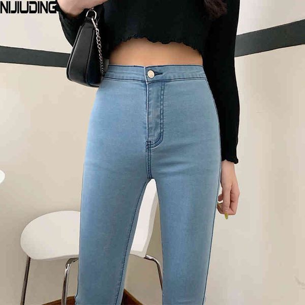 women stretch high waist jeans autumn skinny trousers woman black blue gray washed pencil pants elastic denim 210514
women stretch high waist jeans autumn skinny trousers woman black blue gray washed pencil pants elastic denim 210514