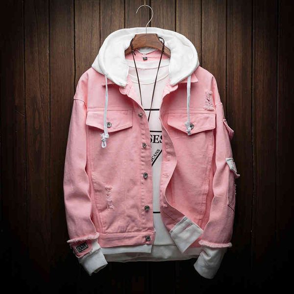 autumn hooded pink good quality men cotton hol denim coats fashion jean ets size 3xl, Black
autumn hooded pink good quality men cotton hol denim coats fashion jean ets size 3xl, Black