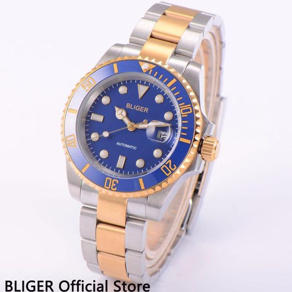 wristwatches sapphire crystal 40mm blue dial men's watch ceramic bezel gold plated stainless steel case miyota automatic movement, Slivery;brown
wristwatches sapphire crystal 40mm blue dial men's watch ceramic bezel gold plated stainless steel case miyota automatic movement, Slivery;brown