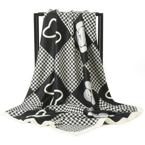 scarves twill silk scarf women 90*90cm shawls luxury designer hijab foulard headband female bandana fashion neckerchief, Blue;gray
scarves twill silk scarf women 90*90cm shawls luxury designer hijab foulard headband female bandana fashion neckerchief, Blue;gray