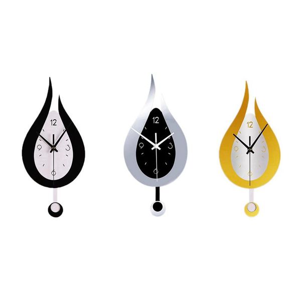 wall clocks modern water drop shape clock swingable swing mute bedroom creative home living room decoration
wall clocks modern water drop shape clock swingable swing mute bedroom creative home living room decoration